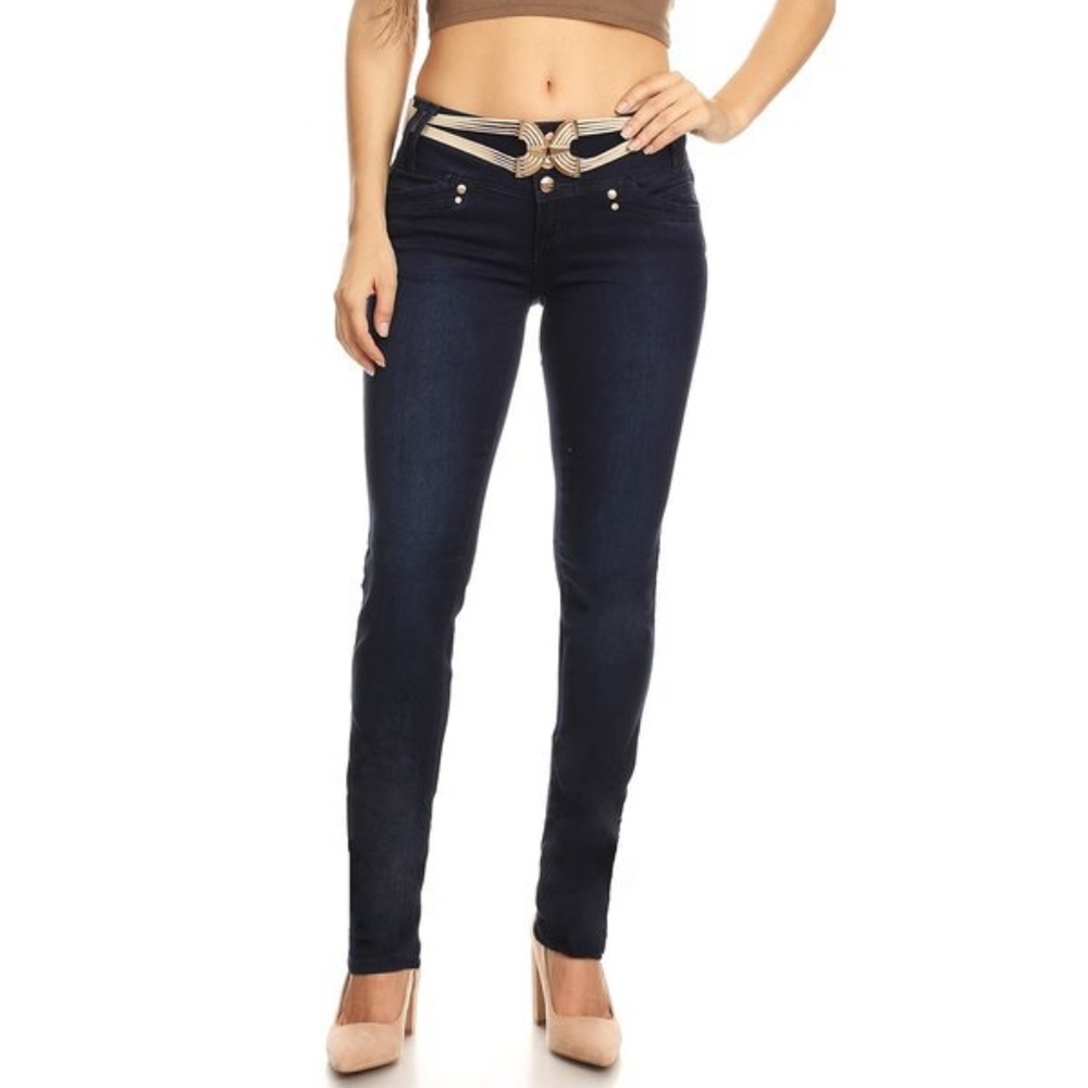 Dark blue Jeans Straight Leg